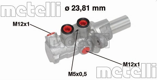 Главный тормозной цилиндр 05-0749 05-0749 METELLI