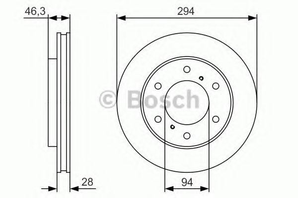 MITSUBISHI L200 (KB) (2006>) 294x28 0986479S63 BOSCH