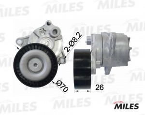 Натяжитель ремня приводного MERCEDES BENZ W210/211/202/203/VITO OM 611 98- AG002 AG00297 MILES