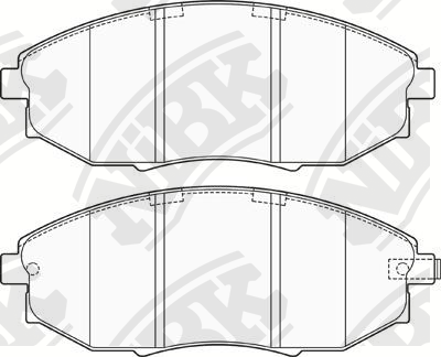 Колодки тормозные дисковые CHEVROLET EPICA 07-  PN0380 PN0380 NIBK