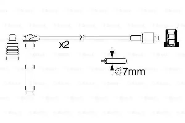 К-т в/в проводов 0986357154 0 986 357 154 BOSCH