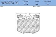Колодки тормозные дисковые | перед | WS297300 WS297300 JEENICE