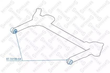 сайлентблок зад. балки!\ Nissan Primastar all 02> 87-74139-SX STELLOX
