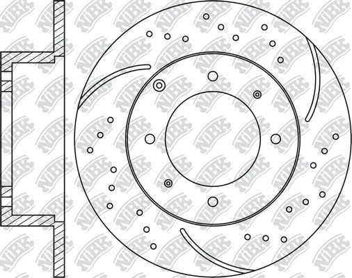 Диск тормозной Performance MITSUBISHI LANCER 2003-2008 RN1158DSET RN1158DSET NIBK