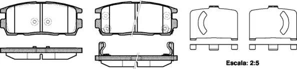 1260 12 FDB1935=223639 SBS [1605123] !колодки дисковые з.\ Opel Antara 2.0CDTi/2 126012 REMSA