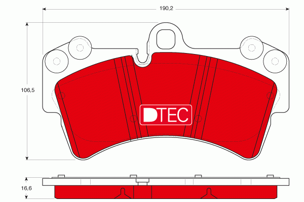 Колодки передние AUDI Q7 (4L), VW TOUAREG (7L_) GDB1548DTE GDB1548DTE TRW