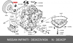Сальник 38342-3VX0A 38342-3VX0A NISSAN