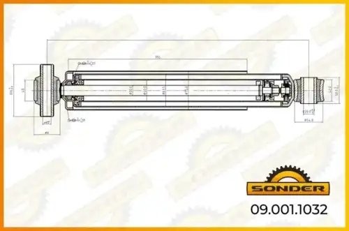 Амортизатор подвески (задний) VOLVO о.н 20585556 — 2 года безусловной гарантии 090011032 SONDER