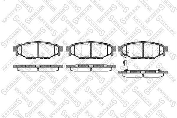 1136 01 !колодки дисковые з.\ Subaru Legacy 2.0i/2.5 03> 1147-001-SX STELLOX
