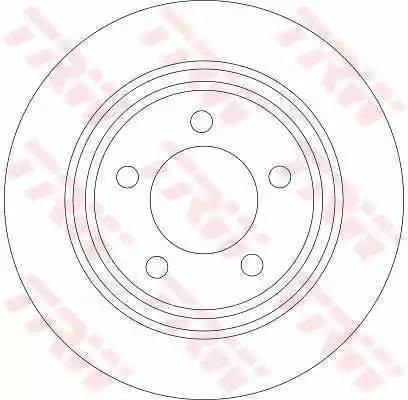 Диск тормозной MAZDA 3 (2.0) задний (1шт.) TRW DF4420 TRW