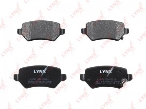 Колодки тормозные задние подходит для Opel Astra G 01-04/H 04/Meriva 03/Zafira 0 BD-5911 LYNXAUTO