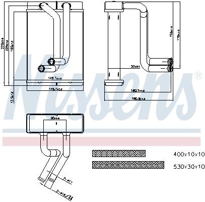 радиатор печки!\ KIA Sephia II/Shuma I/Shuma II all 98> 77508 NISSENS