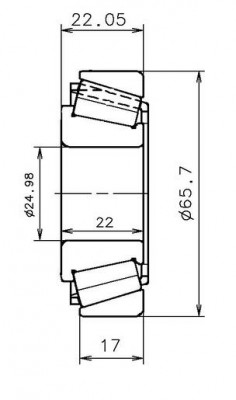 Подшипник КПП [30x66x22] EC41457H206 NTN SNR