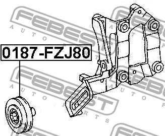 Ролик натяжной 0187-FZJ80 0187-FZJ80 FEBEST