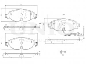 Колодки тормозные диск. передние BRP-20027 UNIO