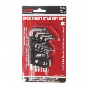 Набор ключей TORX T10-Т50 Г-образных 9 предметов JTC JTC-5354 JTC TOOLS
