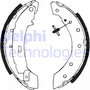 Колодки барабанные RENAULT LOGAN, SANDERO LS1717 LS1717 DELPHI