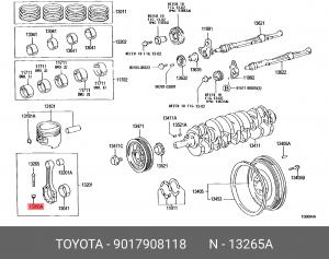 Шайба TOYOTA 9017908118 90179-08118 TOYOTA