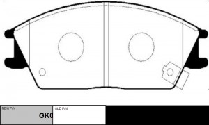 колодки дисковые передние!\ Honda Accord 1.6/1.8 83-85, Hyundai Pony 90-95 GK0458 CTR