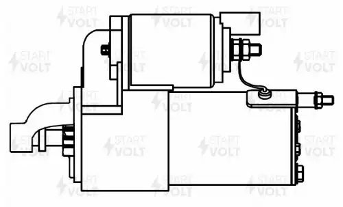 Стартер для а/м Hyundai ix55 (11-) 3.8i/Santa Fe (19-) 3.5i 1,2кВт (LSt 0801) LST0801 START VOLT