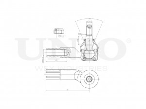 Наконечник рулевой левый SSP-10161 UNIO