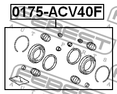 TOYOTA CAMRY V30 (2001-2006) К/КТ НА 2 СУППОРТА 0175-ACV40F FEBEST
