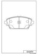 Колодки тормозные дисковые пер.NISSAN PRIMERA (P12) 02-,ALMERA TINO 00-05 D1247H D1247H MK KASHIYAMA