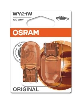 Лампа 12V WY21W WX3x16d желтая блистер (2шт.) OSRAM 750402B OSRAM