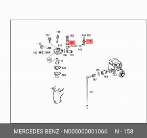 шайба ! \МВ N000000001066 MERCEDES BENZ