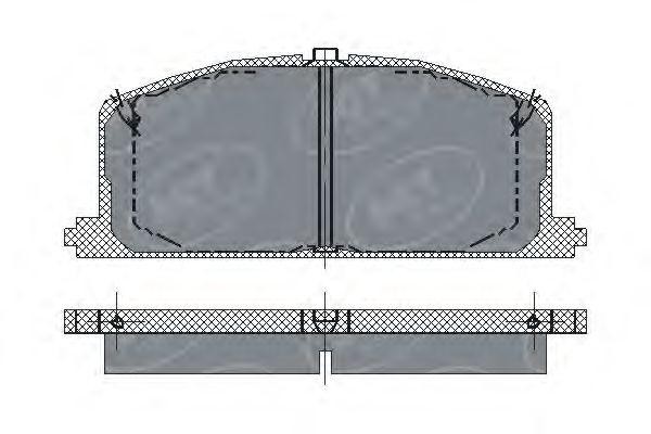 Колодки тормозные дисковые передние SP118 SCT