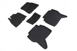 Коврик салона MITSUBISHI Pajero 4 резина черный (4 предм.) SEINTEX 86188 SEINTEX