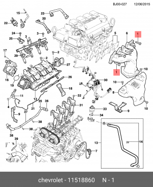 Болт OPEL GENERAL MOTORS 11518860 11518860 GENERAL MOTORS