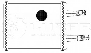 Радиатор отопителя алюм. для а/м ГАЗ 31105 Волга с двиг. Chrysler LRh0305 LRH0305 LUZAR