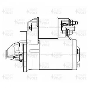 Стартер для а/м Renault Duster (10-)/Megane III (08-) 1.6i 0,9кВт (LSt 0913) LST 0913 START VOLT