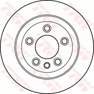 Диск тормозной задний AUDI Q7 (4L), VW TOUAREG (7L_, 7P5) DF4487S DF4487S TRW