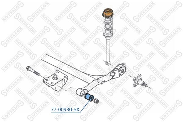 сайлентблок зад.балки!\ Ford Ka/Fiesta all 95> 77-00930-SX STELLOX