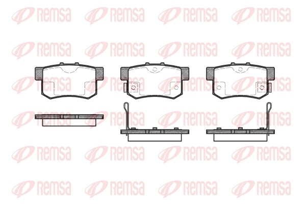 325 02 FDB956=572138B !колодки дисковые з.\ Honda Accord 1.8-2.3/2.0TD 90-99, Ro 0325.02 REMSA
