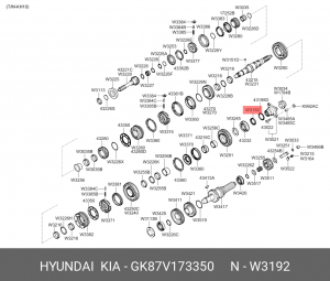 Сальник HYUNDAI HD120 (KH10) КПП вала вторичного (60х75х9/15) OE GK87V173350 HYUNDAI KIA