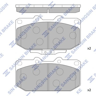Тормозная колодка SP4156 SP4156 SANGSIN