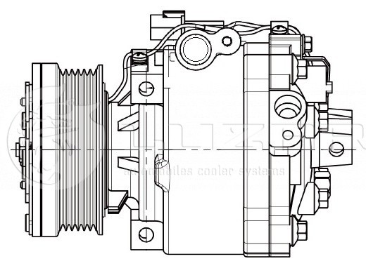 Компрессор кондиц. для а/м Mitsubishi Outlander XL (12-)/ASX (10-)/Lancer X (07- LCAC1162 LUZAR