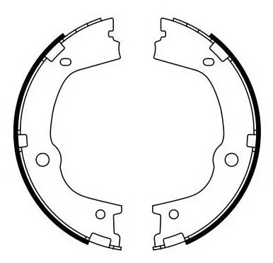 Колодки стояночного тормоза HYUNDAI SANTA FE/KIA SORENTO 09- BS11011 BS11011 SB NAGAMOCHI