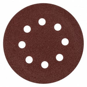 Круг шлифовальный на липучке D125 P80 8 отверстий 5шт. MATRIX 73804 MATRIX