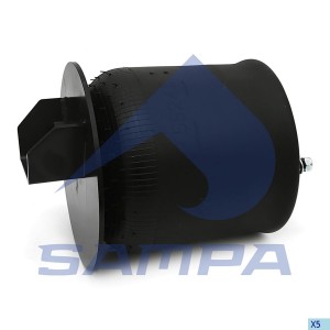 Пневмоподушка 2шп-штуцер М16х1.5 низ 2 шп М12х1,25 КАМАЗ 5490 SP55245-K SAMPA