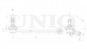 Стойка стабилизатора передняя правая SSP-50299 UNIO