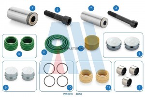 РМК суппорта направляющие и пыльники Направляющая , Болт Направляющей , Втулка Н 4016 ALCAN
