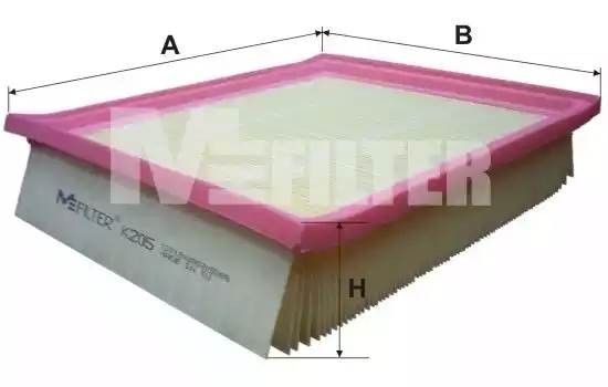 фильтр воздушный!\ VW Golf/Vento/VR6 1.4-2.8/1.9D 91-02 K205 MFILTER AUTOMOTIVE FILTERS