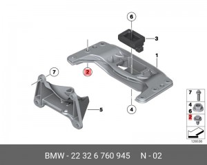 Болт BMW OE 22 32 6 760 945 BMW