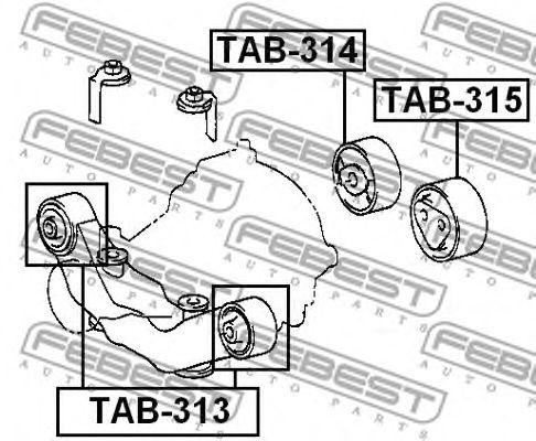 Опора дифференциала TAB-315 TAB-315 FEBEST