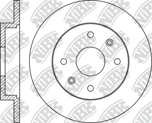 Диск тормозной передний RENAULT LOGAN/SANDERO D259мм RN1191 RN1191 NIBK
