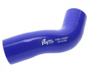 Патрубок ГАЗ-33081,3309 радиатора отводящий нижний силикон MEGAPOWER 13016036 MEGA POWER